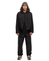 High Count Wool Poplin Blouson Black