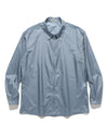 Light Nylon Zip Shirt Blue Gray