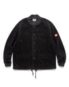 6W Cord Button Up Jacket Black