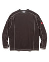 Crew Neck Dbl Knit Long Sleeve Charcoal