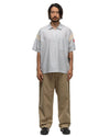 Half Zip Control Short Sleeve Shirt White