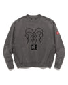 Overdye WB Headsx4 C.E Crew Neck Charcoal