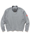 Overdye Wide Rib Cut Half Zip Grey