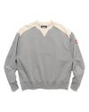 Panel Shoulder Crew Neck Grey