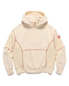 Wide Rib Cut Heavy Hoody Beige