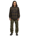 Classic Shirt Cotton Plaid Navy/Olive