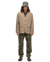 Loiter Jacket Linen Glen Plaid Beige