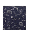 Printed Bandana NY Navy