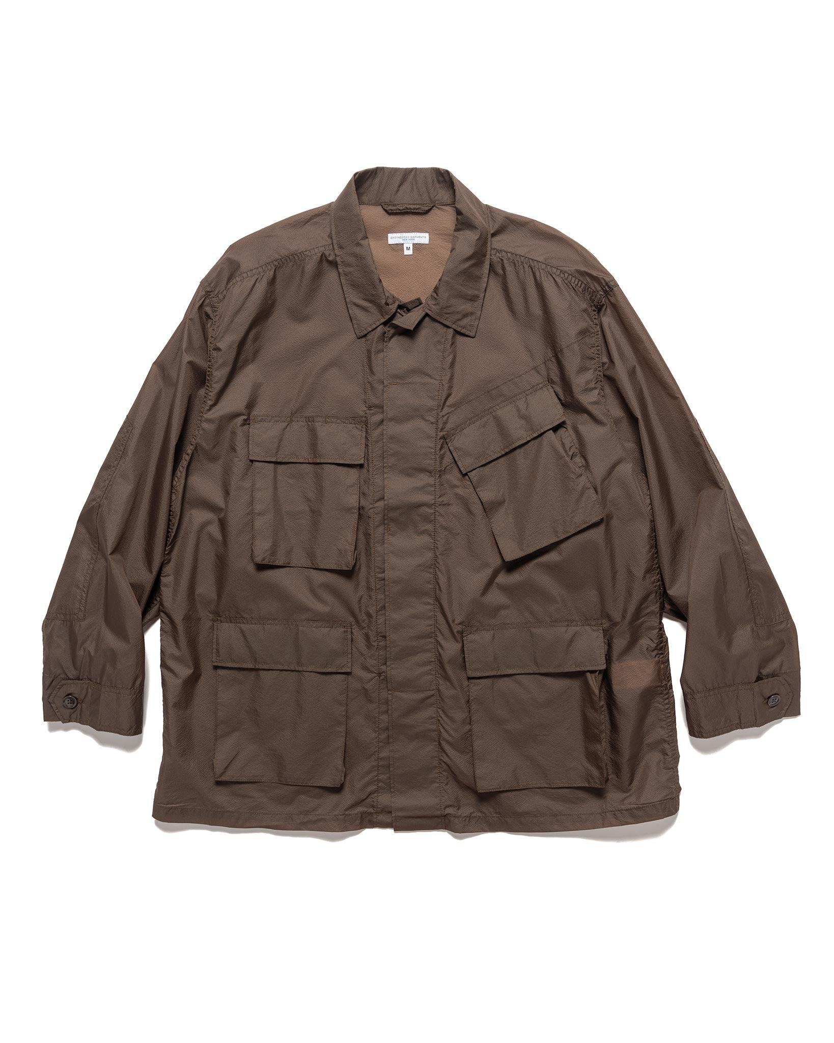 Engineered Garments BDU Jacket Nylon Micro Ripstop DK Brown