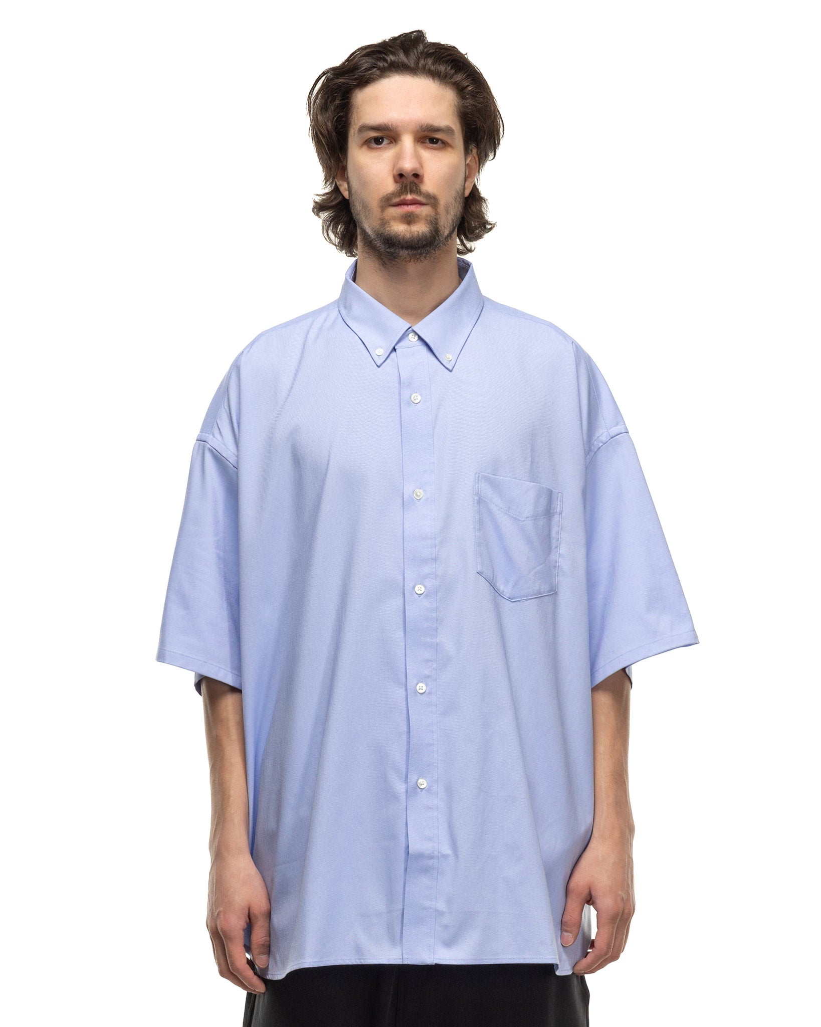 Dry Oxford Corporate S/S B.D Shirt Blue