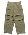 Nylon Taffeta Upward Cargo Pocket Pants Khaki