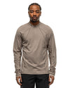 Wool Half Zip L/S T-Shirt Grey Beige - HAVEN