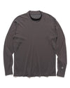 Convexity Comfort Mock Neck L/S Shirt Deep Charcoal