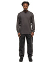 Convexity Comfort Mock Neck L/S Shirt Deep Charcoal