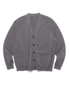 Wholegarment Wool Knit Cardigan Mix Charcoal