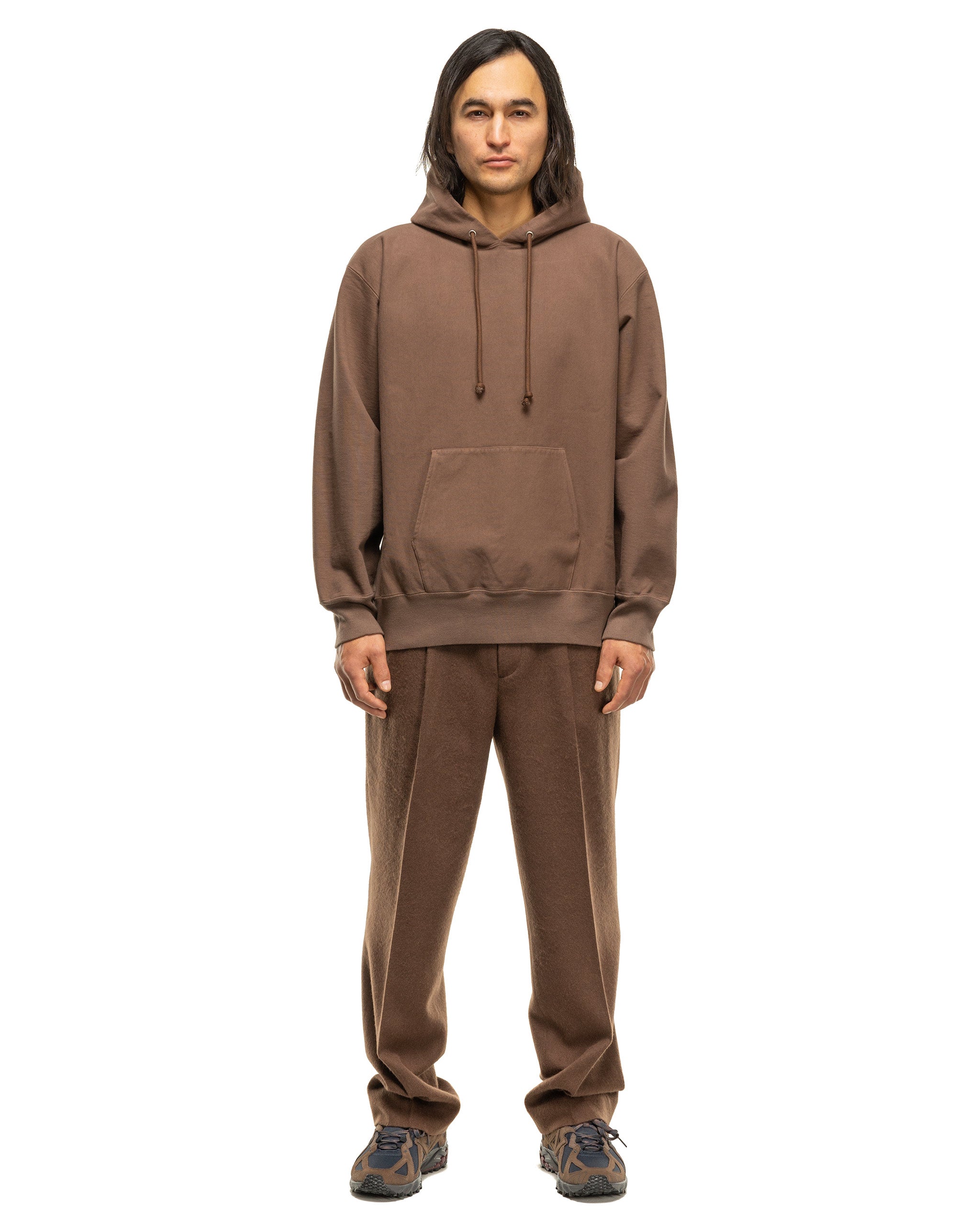 Super Milled Sweat P/O Parka Brown | HAVEN