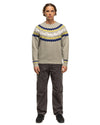 Nordic Jacqurd Knit Sweater Grey