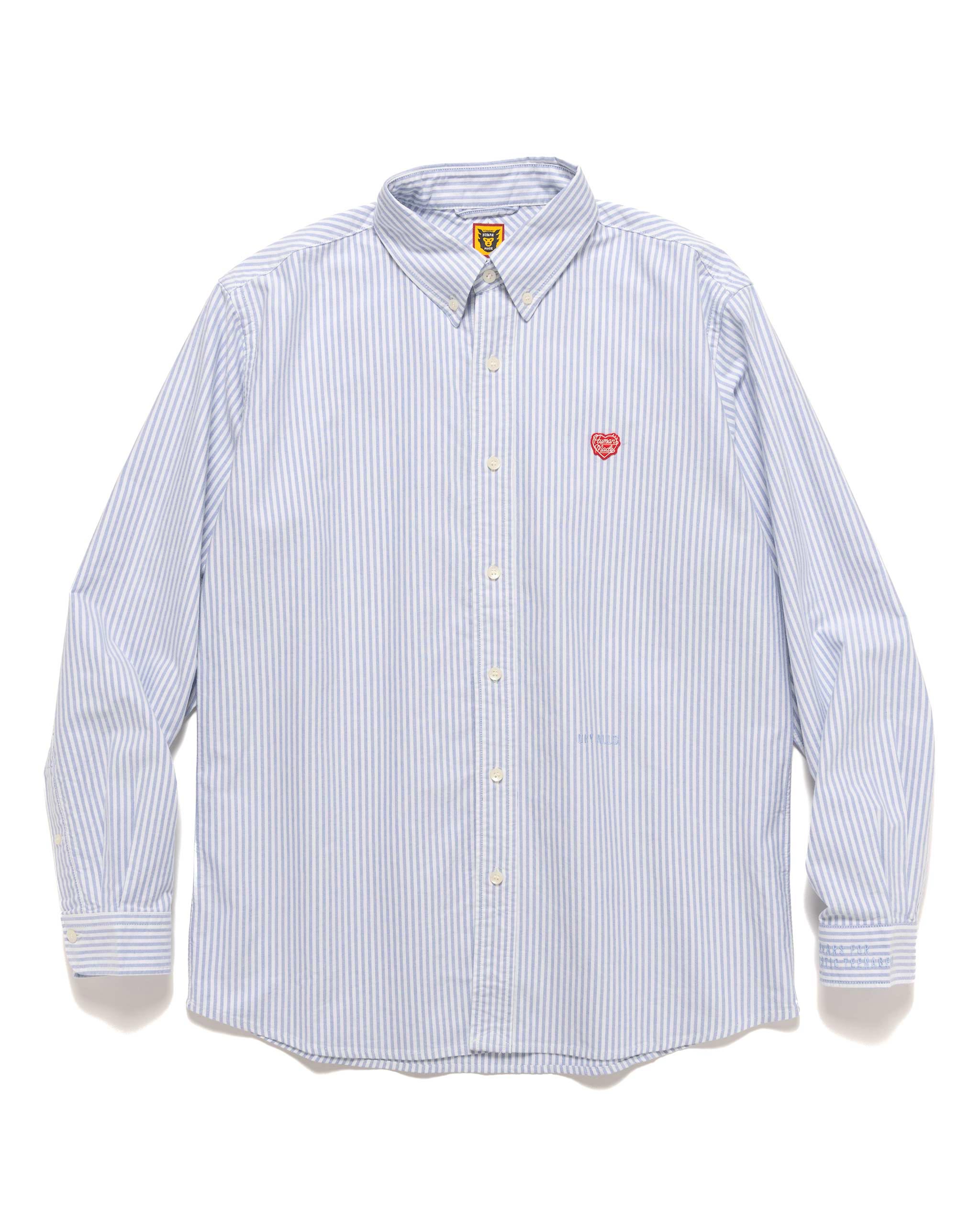 Stripe B.D L/S Shirt Blue | HAVEN