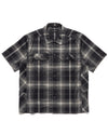 Jasper S/S Shirt - Plaid Merino Wool Midnight