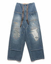 14oz Denim W-Knee EASY Baggy Pants (DIXIE LUMBER Remake) PRO