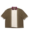 TEQUILA Jacquard Jersey BOX Polo Brown