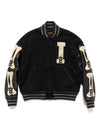 Wool I-FIVE Varsity JKT Black