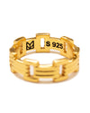 Lui Link Ring 14K Gold Plated