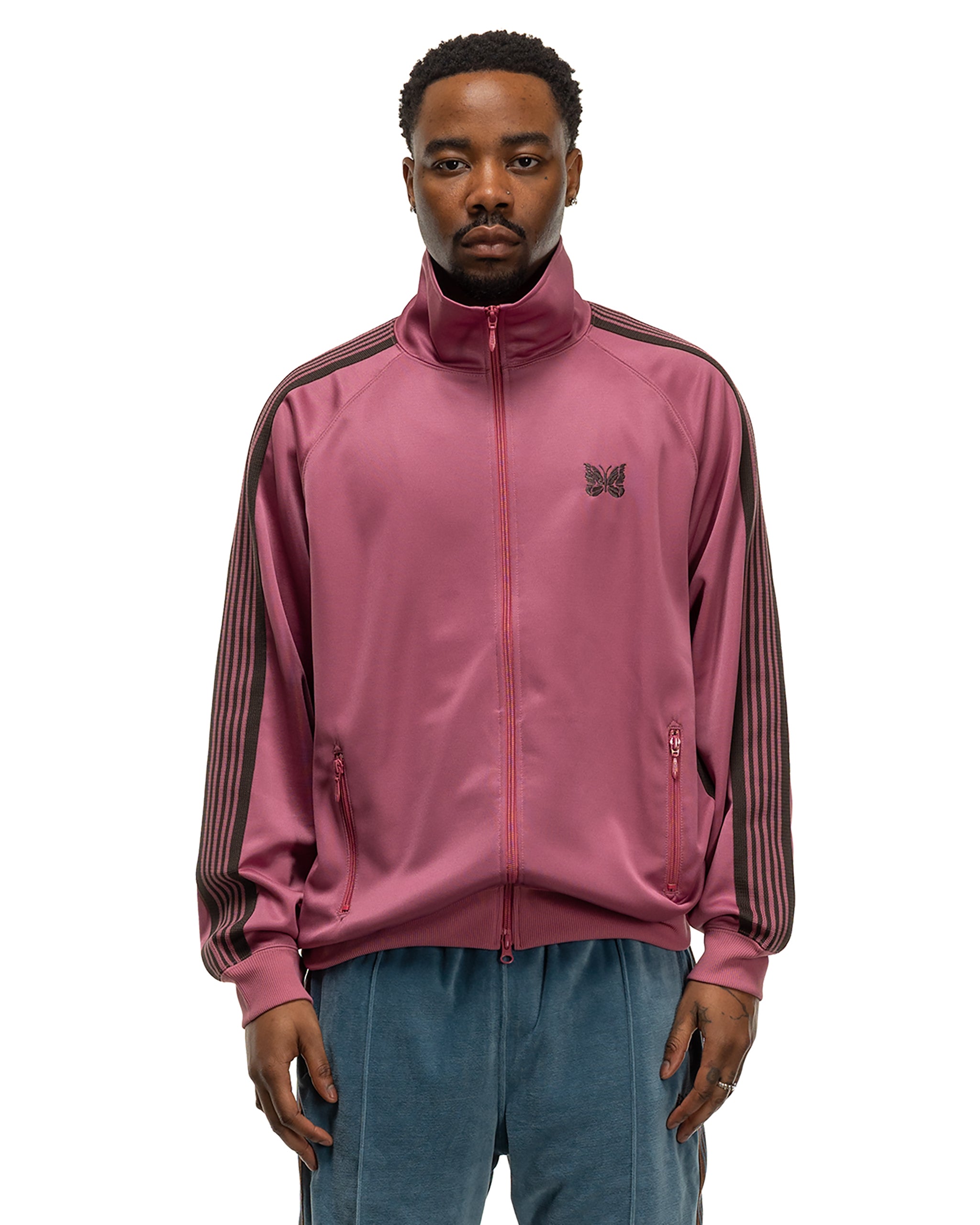 Track Jacket - Poly Jq. Ice Smoke Pink