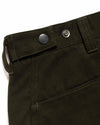 Rig Pant - Duca Visconti Emerized Cotton Twill Olive - HAVEN