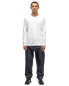 Prime Standard Fit T-Shirt L/S - Suvin Cotton Jersey White
