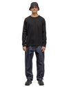 Excel Relaxed Fit T-Shirt L/S - Siro Cotton Jersey Black