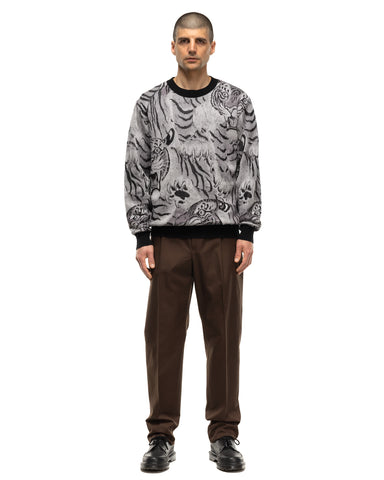 Tim Lehi / Jacquard Sweater Grey | HAVEN