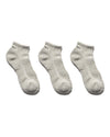 Skivvies 3 Piece Ankle Sox Grey