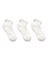 Skivvies 3 Piece Ankle Sox White