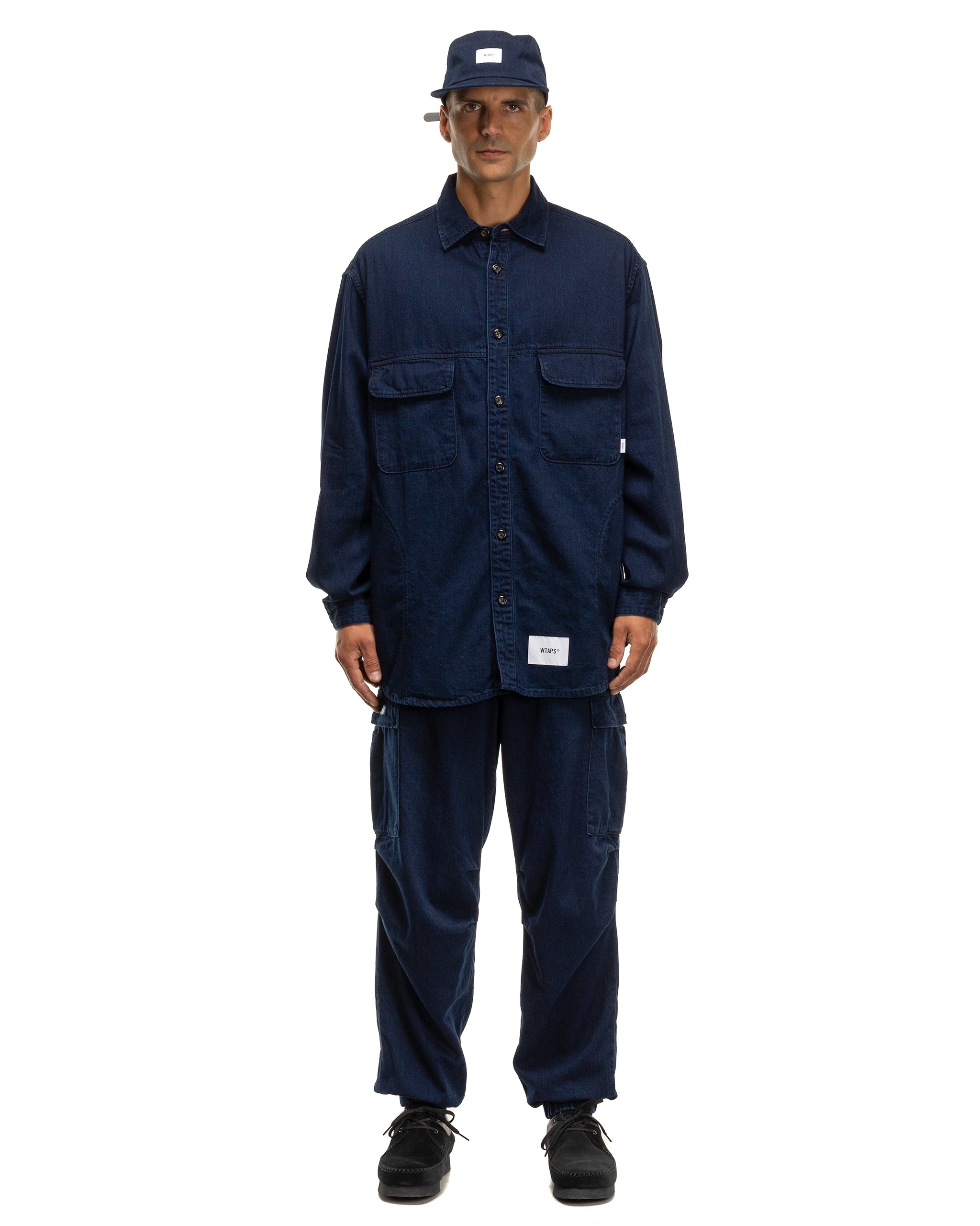 WTAPS WCPO / LS / COTTON. DENIM インディゴ L-