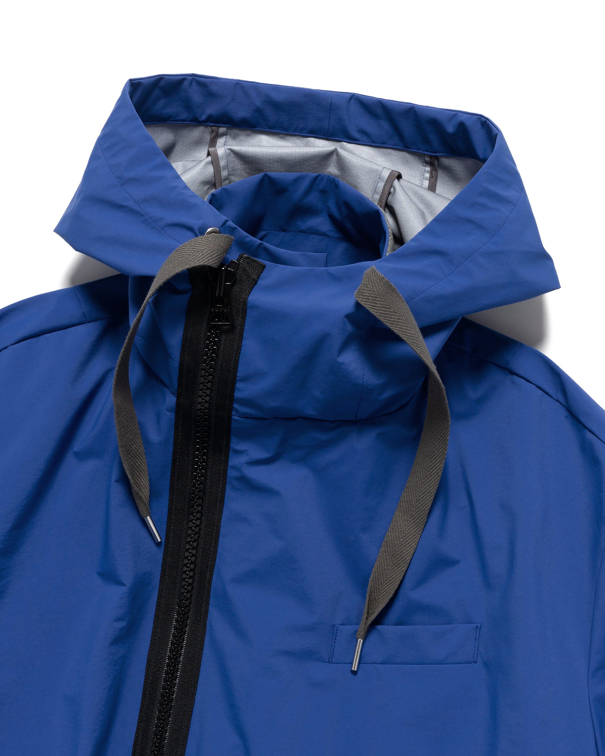 Nylon Bonding Hooded Jacket Blue