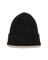 Cotton RIB Beanie Black - HAVEN