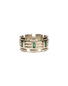 Lui Link Stone Ring Silver 925/Emerald