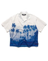 Palm Tree Hawaiian Shirt SS Blue