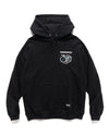 Patched Sweatparka LS Black