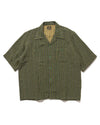 S/S Cowboy One-Up Shirt - R/AC/PE Abstract Stripe Jq. Green