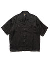 S/S Cowboy One-Up Shirt - TA/CU/PE Georgette Black