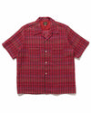 S/S One-Up Shirt - PE/R Chiffon Sucker Plaid Red