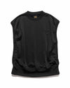 Sleeveless Tee - C/PE Bright Jersey Black