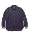 Work Shirt - Linen Canvas Purple