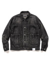 Washed Lightweight Denim Jacket Black