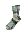 Chunky Ribbed Crew Sockstie Black / Mint / Purple