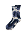 Chunky Ribbed Crew Sockstie Dye Navy / Blue