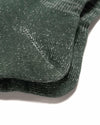 Washi Pile Crew Socks Dark Green - HAVEN