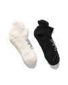 Merino Low Socks White & Black